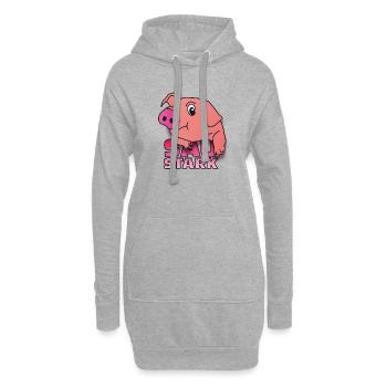 sau stark - Hoodie-Kleid - Grau meliert - Vorne