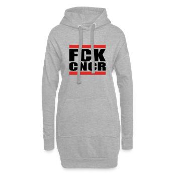 FCK-CNCR-spread.png - Hoodie-Kleid - Grau meliert - Vorne