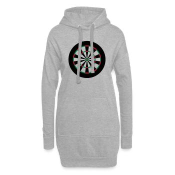 Dart Board - Hoodie-Kleid - Grau meliert - Vorne