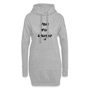 Veni Vidi Whisky - Wortspiele Francois Ville - Hoodie-Kleid - Grau meliert - Vorne