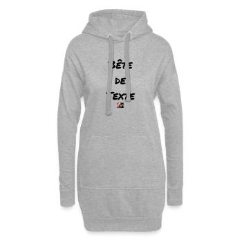 Bestie von Text-, Word Games Francois Ville - Hoodie-Kleid - Grau meliert - Vorne