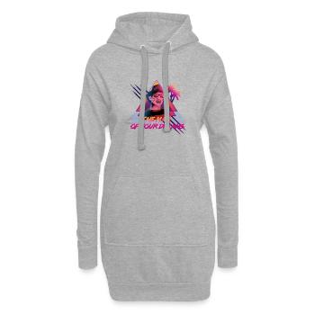 Der Mann deiner Träume - Hoodie-Kleid - Grau meliert - Vorne