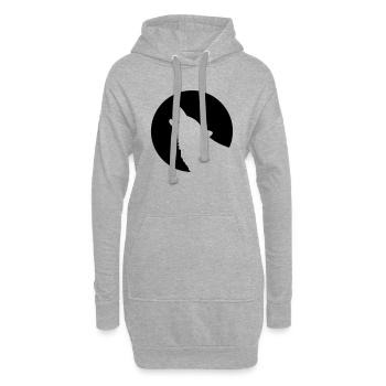 wolfcy - Hoodie-Kleid - Grau meliert - Vorne