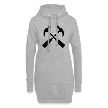 Hammer - Hoodie-Kleid - Grau meliert - Vorne