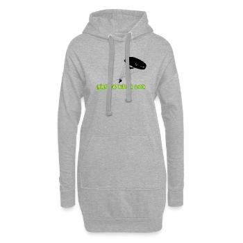 Bruda Muss Los - Hoodie-Kleid - Grau meliert - Vorne