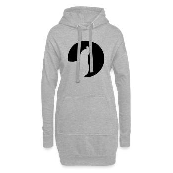 Poule - Sweat-shirt à capuche long Femme - gris chiné - Devant