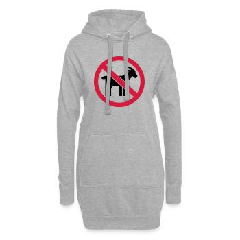 Ziege - Hoodie-Kleid - Grau meliert - Vorne