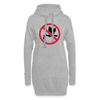 Storch - Hoodie-Kleid - Grau meliert - Vorne