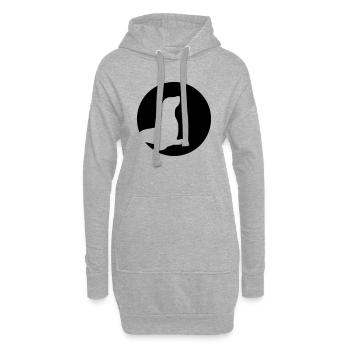 Robbe - Hoodie-Kleid - Grau meliert - Vorne