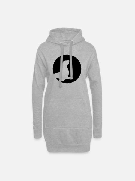 Robbe - Hoodie-Kleid - Grau meliert