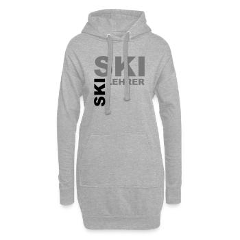 Skilehrer - V2 - Hoodie-Kleid - Grau meliert - Vorne