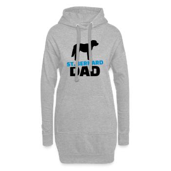Bernhardiner - Hoodie-Kleid - Grau meliert - Vorne