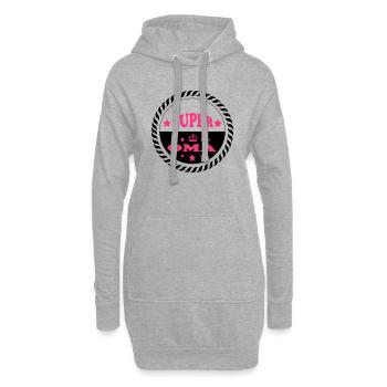 Super oma 111 - Hoodie-Kleid - Grau meliert - Vorne
