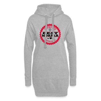 Approved best morfar - Hoodie-Kleid - Grau meliert - Vorne
