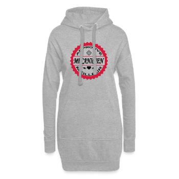 Approuvé meilleur mecanicien - Sweat-shirt à capuche long Femme - gris chiné - Devant