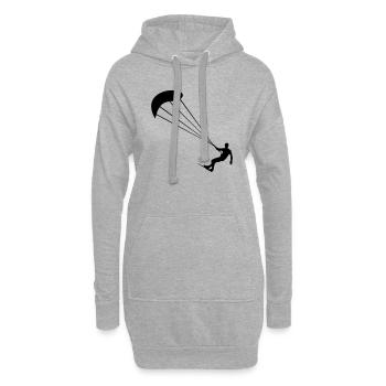 Kiter - Hoodie-Kleid - Grau meliert - Vorne