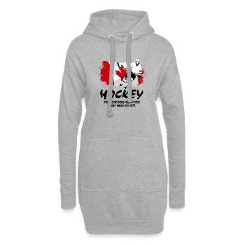 Icehockey - Canada - Hoodie-Kleid - Grau meliert - Vorne