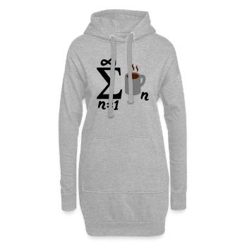 Infinite Coffee - Hoodie-Kleid - Grau meliert - Vorne