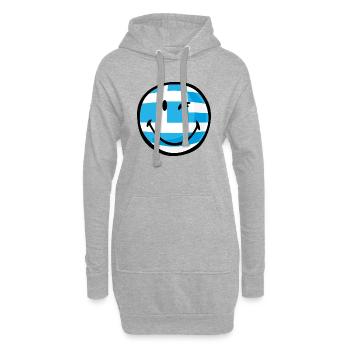 Smiley Greece - Hoodie-Kleid - Grau meliert - Vorne