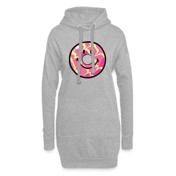 Smiley Donut Vanilla Ripple - Hoodie-Kleid - Grau meliert - Vorne
