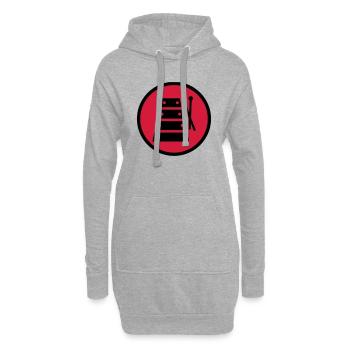 xylophone xylophoniste Musique Musicien Concert - Sweat-shirt à capuche long Femme - gris chiné - Devant