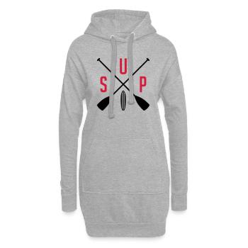 SUP - stand up Paddeling - water sports - sports - Hoodie Dress - heather grey - Front