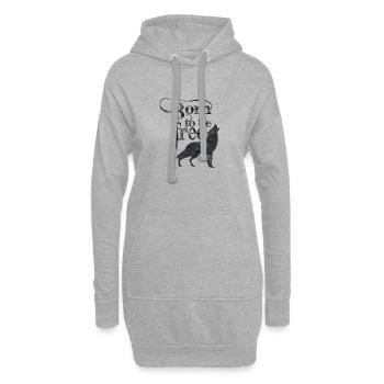 Free Wolf - Hoodie-Kleid - Grau meliert - Vorne