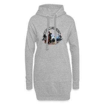 kl_tango13 - Sweat-shirt à capuche long Femme - gris chiné - Devant