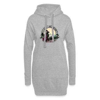 kl_tango13b - Sweat-shirt à capuche long Femme - gris chiné - Devant