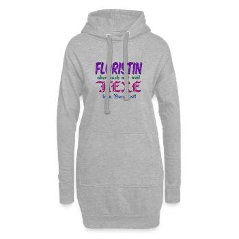 Floristin Hexe - Hoodie-Kleid - Grau meliert - Vorne