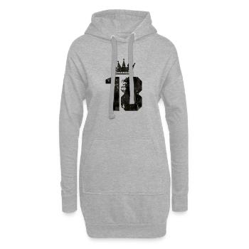 18 crown - Hoodie-Kleid - Grau meliert - Vorne