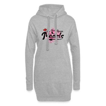 nie ohne meine maedels bunt - Hoodie-Kleid - Grau meliert - Vorne