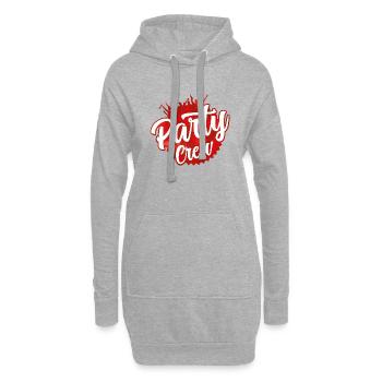 party crew - Hoodie-Kleid - Grau meliert - Vorne