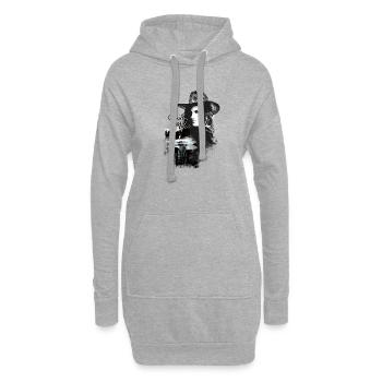 kl_linedance64 T-Shirts - Hoodie-Kleid - Grau meliert - Vorne