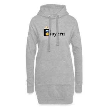 Bavière - Sweat-shirt à capuche long Femme - gris chiné - Devant