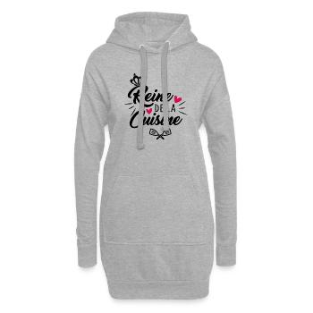 Königin der Küche T-Shirt Küche Geschenk Frau - Hoodie-Kleid - Grau meliert - Vorne