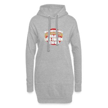 LKW Fahrer Spruch alter Mann Geschenk - Hoodie-Kleid - Grau meliert - Vorne