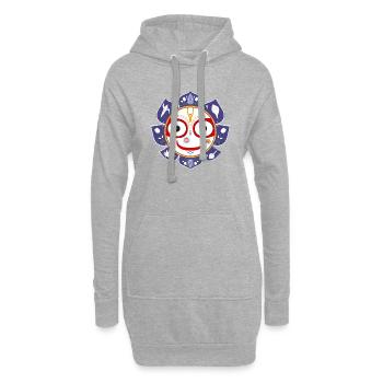 Seigneur Balaram - Sweat-shirt à capuche long Femme - gris chiné - Devant