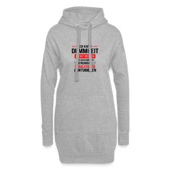 Notarzt Rettungsdienst Spruch Beruf Geschenk - Hoodie-Kleid - Grau meliert - Vorne