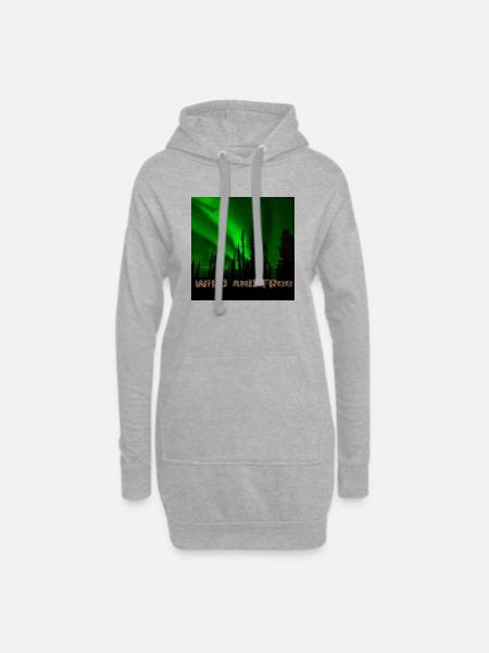 wild und Frei - Hoodie-Kleid - Grau meliert