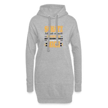 Schatz Ich habe versucht für dich Geschenk - Hoodie-Kleid - Grau meliert - Vorne