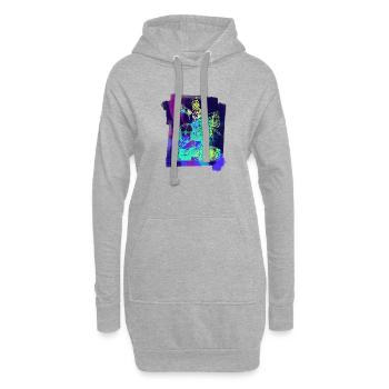 Chevalier médiéval Original Albrecht Dürer Pop Art - Sweat-shirt à capuche long Femme - gris chiné - Devant