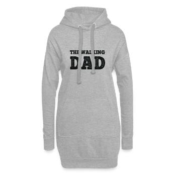 THE WALKING DAD - Hoodie-Kleid - Grau meliert - Vorne
