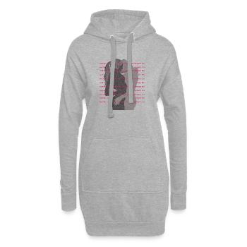 Passion Love Embrace Lesbian Love Design - Hoodie-Kleid - Grau meliert - Vorne