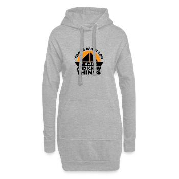 Sailing That's What i Do I Sail And Know Things - Hoodie-Kleid - Grau meliert - Vorne