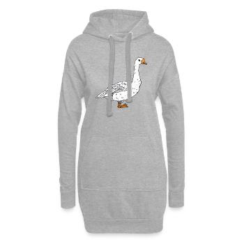 Gans - Hoodie-Kleid - Grau meliert - Vorne