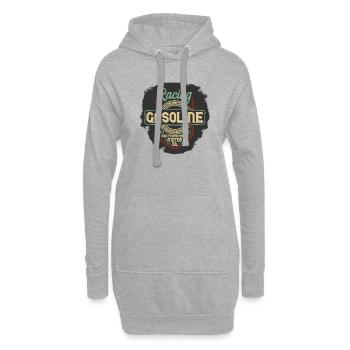racing gasoline vintage - Hoodie-Kleid - Grau meliert - Vorne