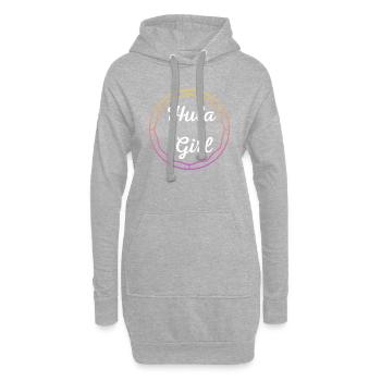 Pneus fille Hula - Sweat-shirt à capuche long Femme - gris chiné - Devant