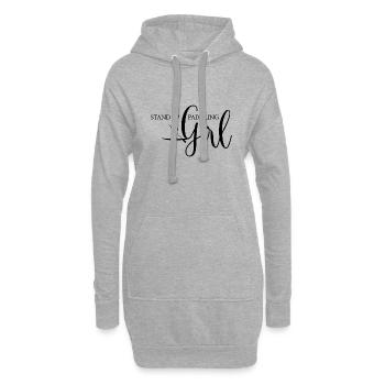 Stand Up Paddle Girl SUP - Hoodie-Kleid - Grau meliert - Vorne