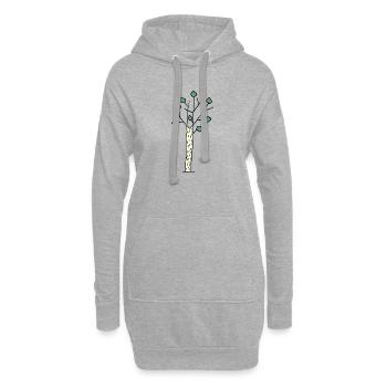 Birke BirchTree natur - Hoodie-Kleid - Grau meliert - Vorne